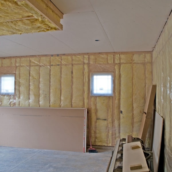 la de vidro para isolamento termico e acustico de parede drywall